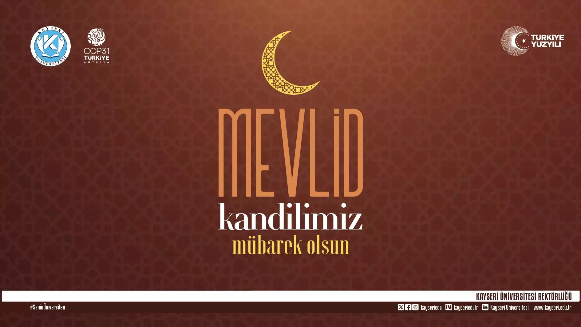 Rektörümüz Prof. Dr. Kurtuluş Karamustafa'dan